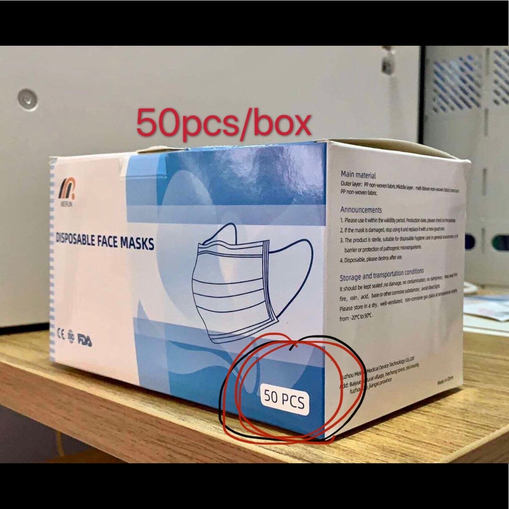 Face Masks  50pcs/Box
